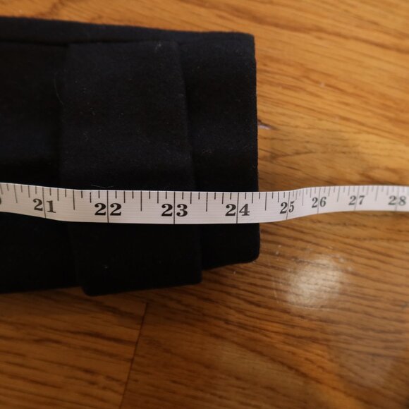 JCREW wool toggle pea coat black long hood 6 preppy classic academia warm winter - Picture 7 of 9